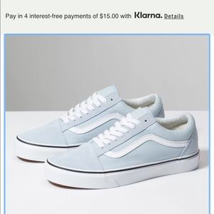 light blue vans low top